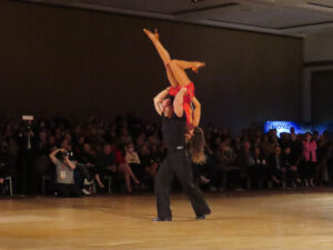 World-renown Professionals Jake Mazhar and Yuliya Besarab graced the floor and wowed the Saturday night crowd. Photo by Patt Panzer.