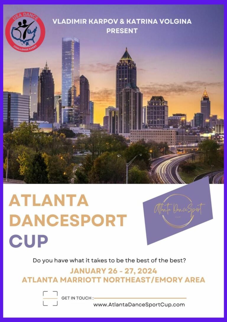 Atlanta DanceSport Cup: January 26-27, 2024