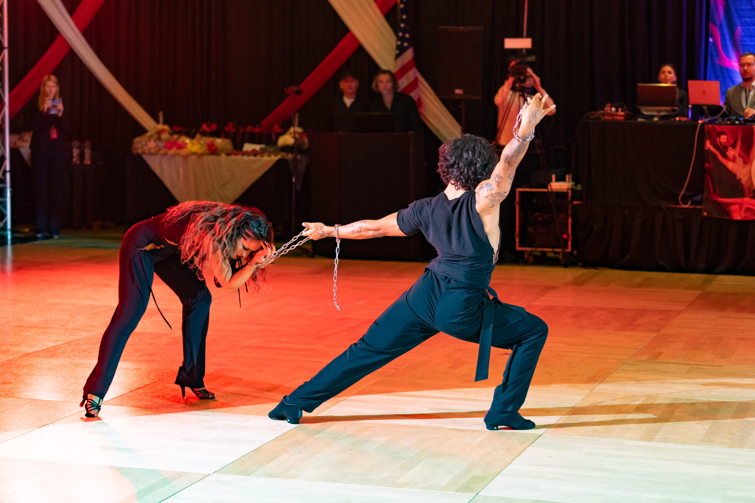 World Latin Show Dance Champions, United States' Kairat Algadaev & Julia Seleznyov.